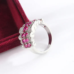 KissICON KissIcon Beautiful Pink Zircon 925 Ring - Elegant Jewelry