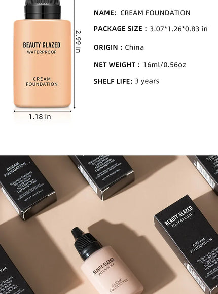 KissICON KissIcon Beauty Glazed 24Hr Matte Foundation - Waterproof