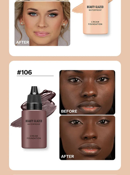 KissICON KissIcon Beauty Glazed 24Hr Matte Foundation - Waterproof
