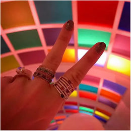 KissICON Kissicon Birthstone Ring – Colorful Zirconia Gift