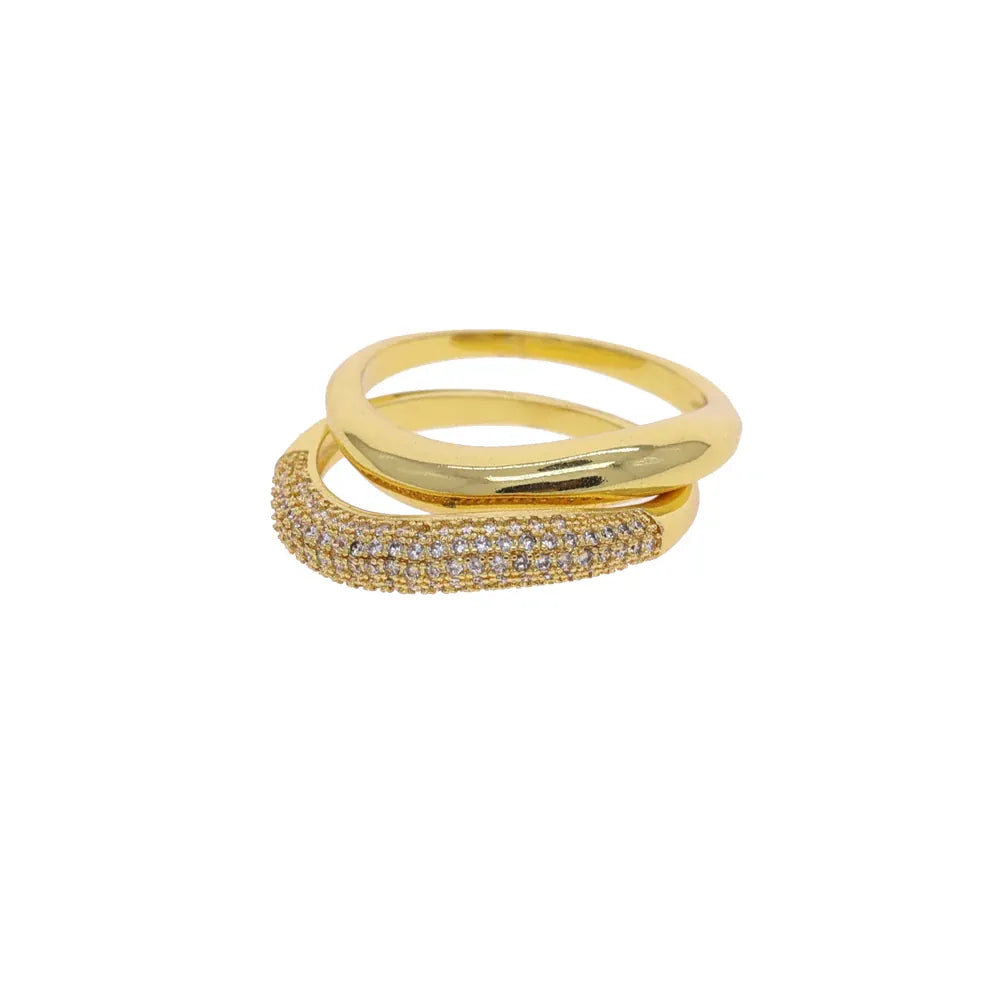 KissICON Kissicon Bling CZ Multi Stacking Ring – Hypoallergenic