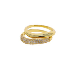 KissICON Kissicon Bling CZ Multi Stacking Ring – Hypoallergenic