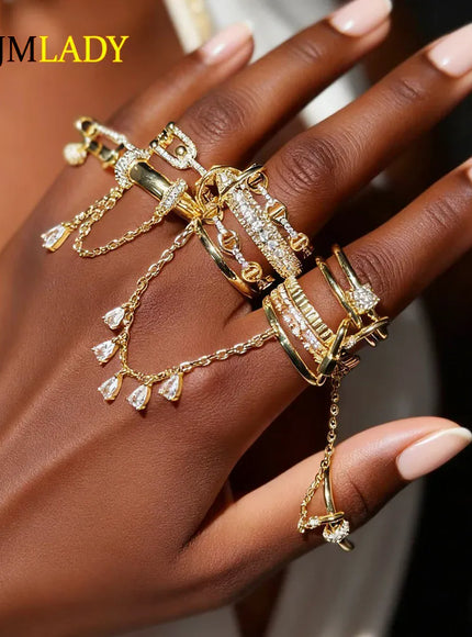 KissICON Kissicon Bling CZ Multi Stacking Ring – Hypoallergenic