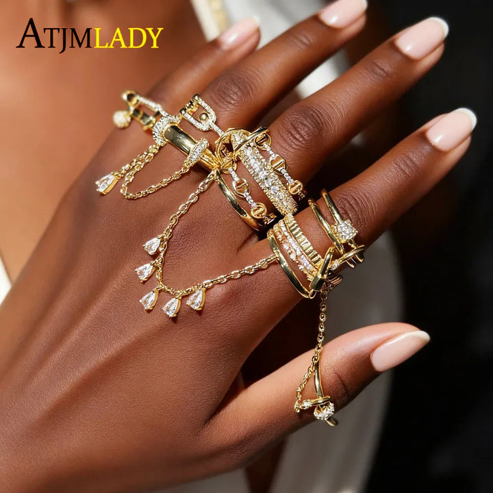 Kissicon Bling CZ Multi Stacking Ring – Hypoallergenic