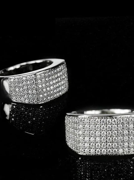 KissICON Kissicon Bling Rings Silver Crystal Band Ring