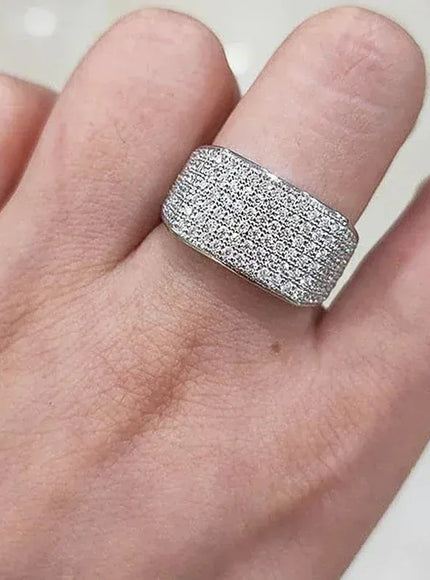 KissICON Kissicon Bling Rings Silver Crystal Band Ring