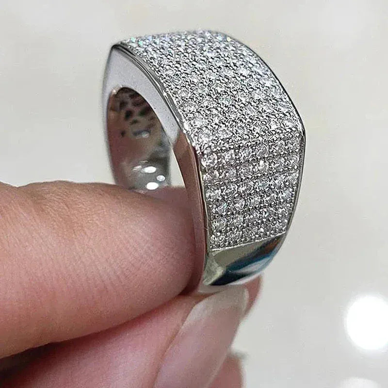 KissICON Kissicon Bling Rings Silver Crystal Band Ring