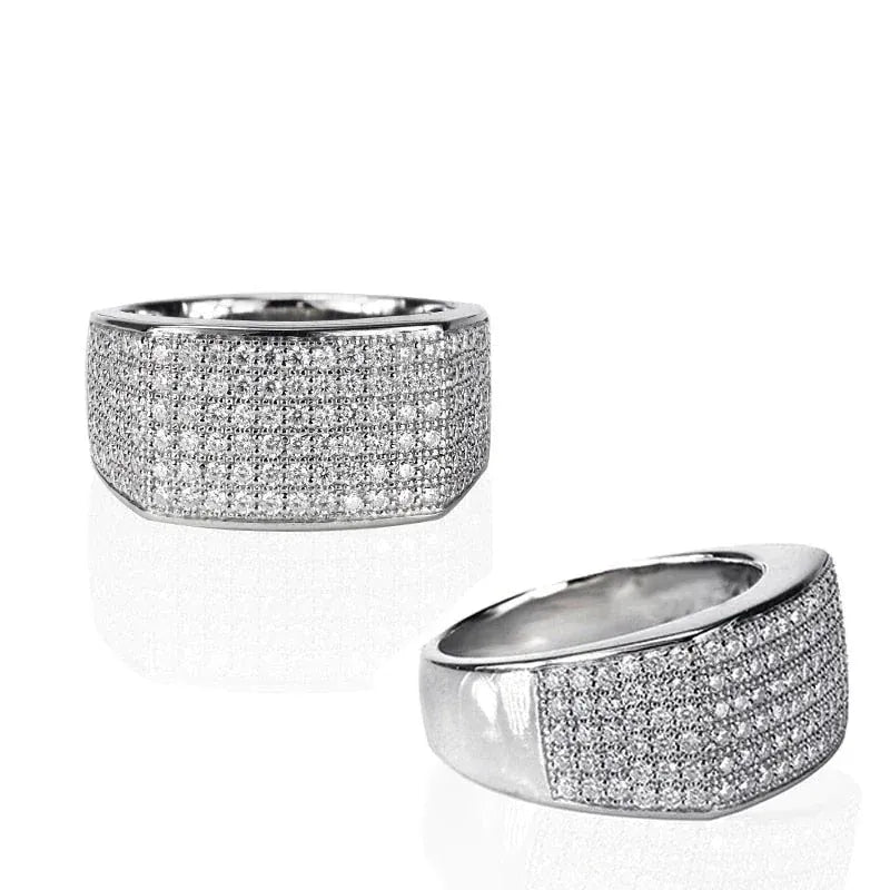 KissICON Kissicon Bling Rings Silver Crystal Band Ring