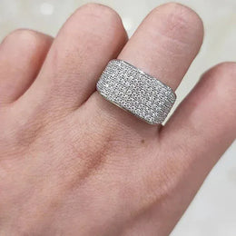 KissICON Kissicon Bling Rings Silver Crystal Band Ring