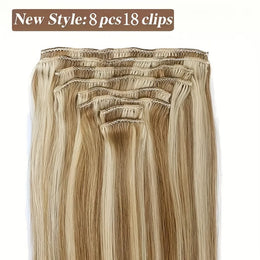 KissICON KissIcon Blonde Clip-In Hair Extensions - Real Human