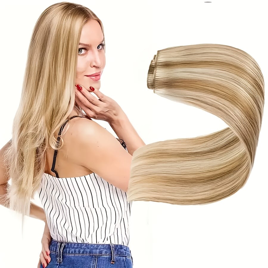 KissICON KissIcon Blonde Clip-In Hair Extensions - Real Human