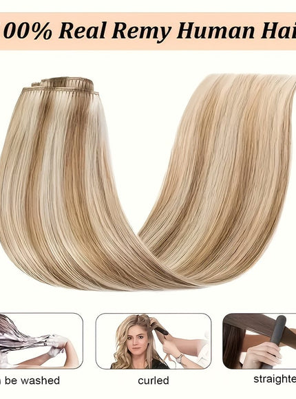 KissICON KissIcon Blonde Clip-In Hair Extensions - Real Human
