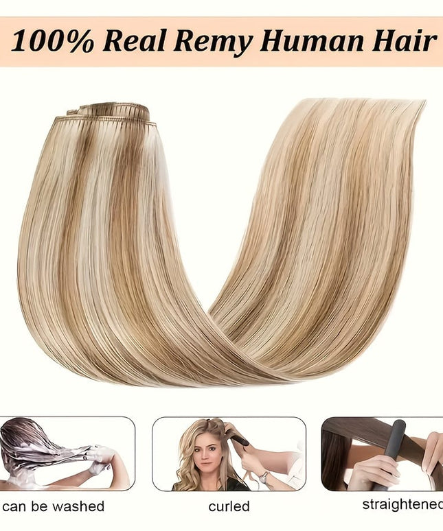 KissICON KissIcon Blonde Clip-In Hair Extensions - Real Human