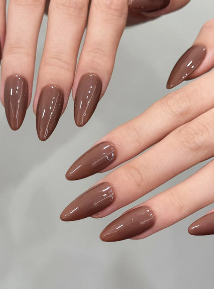 KissICON KissIcon Blue Full Cover Nails Midlength Almond -