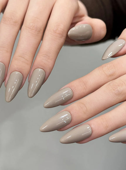KissICON KissIcon Blue Full Cover Nails Midlength Almond -