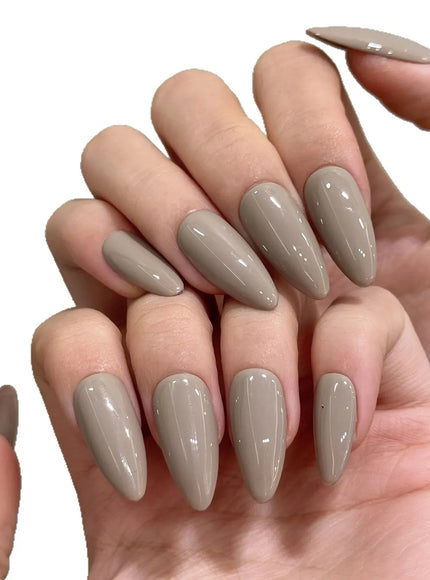 KissICON KissIcon Blue Full Cover Nails Midlength Almond -
