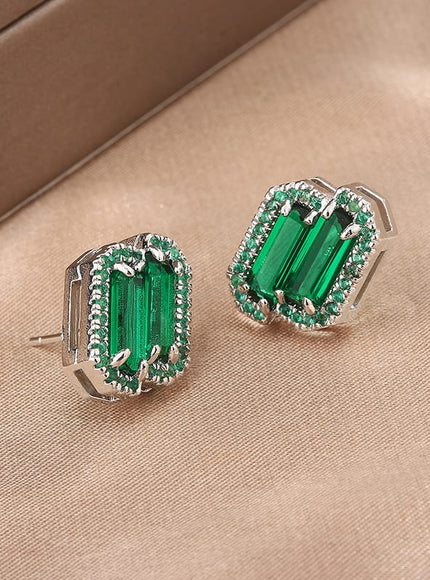 KissICON KissIcon Blue Zirconia Earrings 925 Silver - Wedding Ready