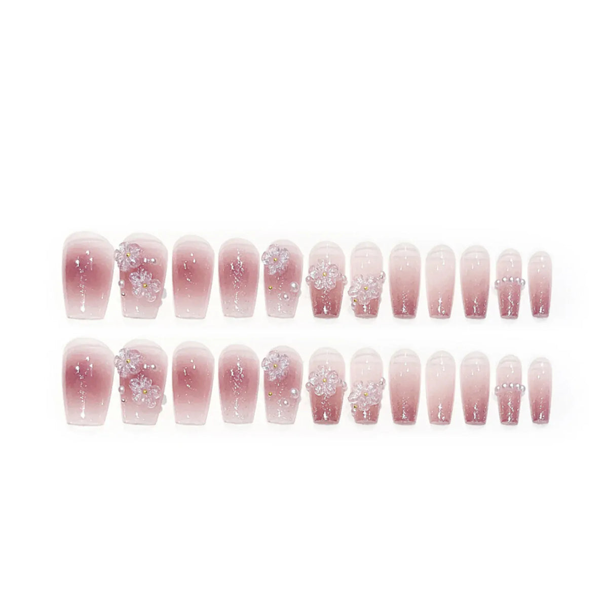KissICON KissIcon Blush Pink Nails Pearl 3D Tips -