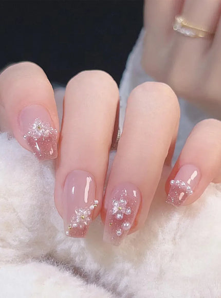 KissICON KissIcon Blush Pink Nails Pearl 3D Tips -
