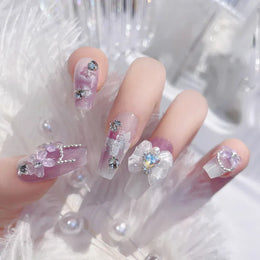 KissICON KissIcon Blush Pink Nails Pearl 3D Tips -