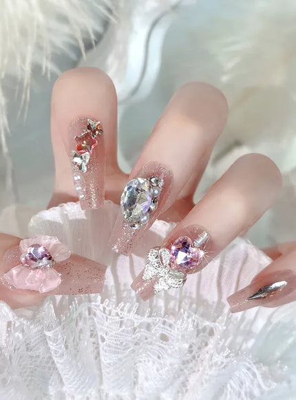 KissICON KissIcon Blush Pink Nails Pearl 3D Tips -