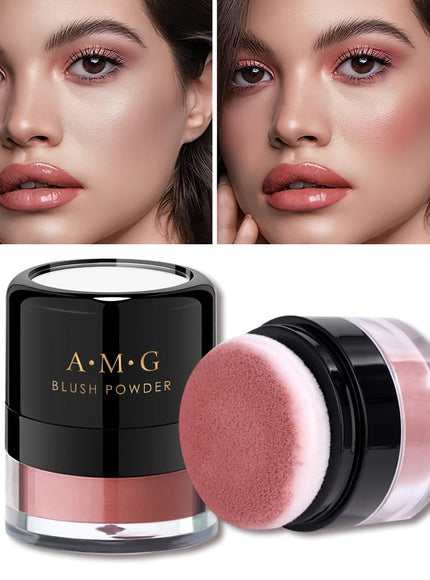 jkthpu-45 KissIcon Blush Powder Puff Long Lasting Waterproof Finish