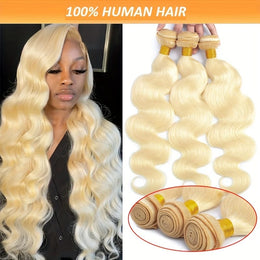 KissICON KissIcon Body Wave 613 Blonde Hair Extensions Natural