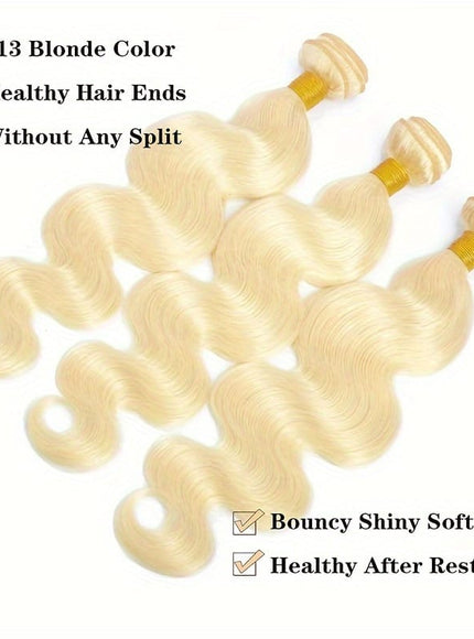 KissICON KissIcon Body Wave 613 Blonde Hair Extensions Natural