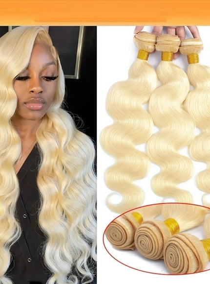KissICON KissIcon Body Wave 613 Blonde Hair Extensions Natural