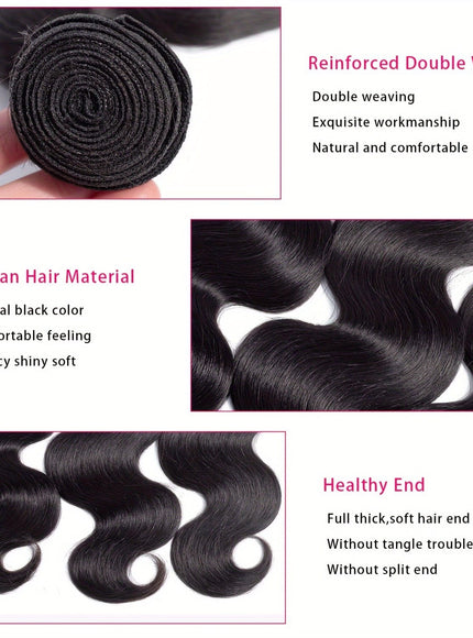 KissICON KissIcon Body Wave Brazilian Virgin Bundles Unprocessed