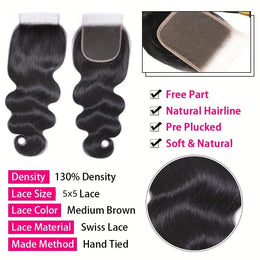 KissICON KissIcon Body Wave Bundles Virgin Hair - Natural