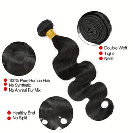 KissICON KissIcon Body Wave Bundles Virgin Hair - Natural