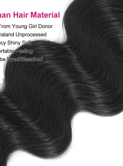 KissICON KissIcon Body Wave Bundles Virgin Hair - Natural