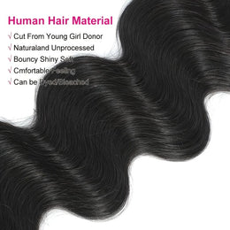 KissICON KissIcon Body Wave Bundles Virgin Hair - Natural