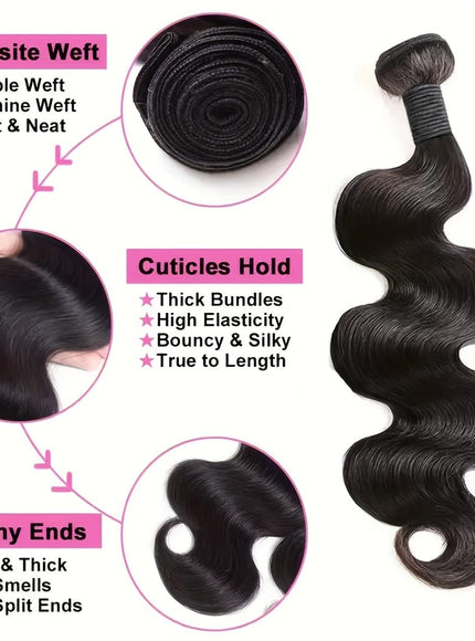 KissICON KissIcon Body Wave Hair Bundles - Virgin Soft