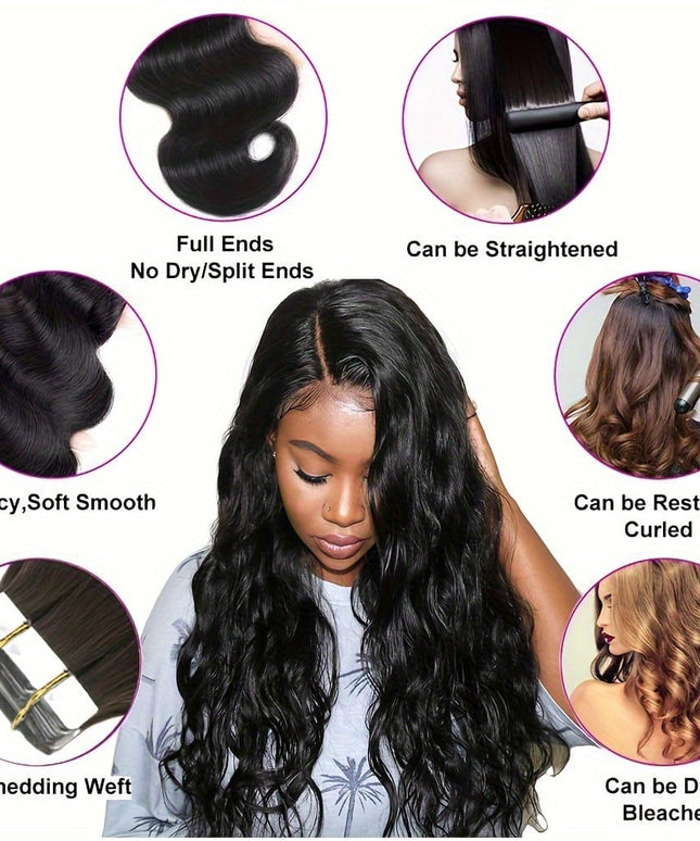 KissICON KissIcon Body Wave Tape In Extensions 16 Inch