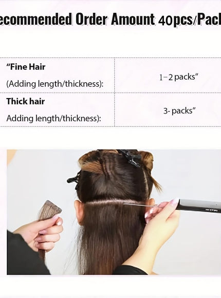 KissICON KissIcon Body Wave Tape In Extensions Natural Look