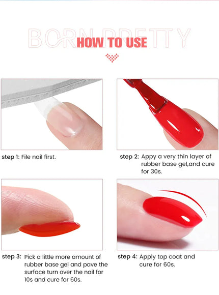 KissICON KissIcon Born Milky Pink Rubber Base Gel 15ml