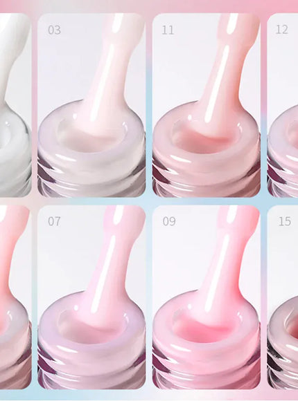 KissICON KissIcon Born Milky Pink Rubber Base Gel 15ml