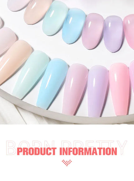 KissICON KissIcon Born Milky Pink Rubber Base Gel 15ml