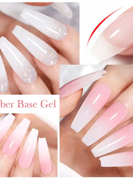 KissICON KissIcon Born Milky Pink Rubber Base Gel 15ml