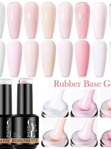 KissICON KissIcon Born Milky Pink Rubber Base Gel 15ml