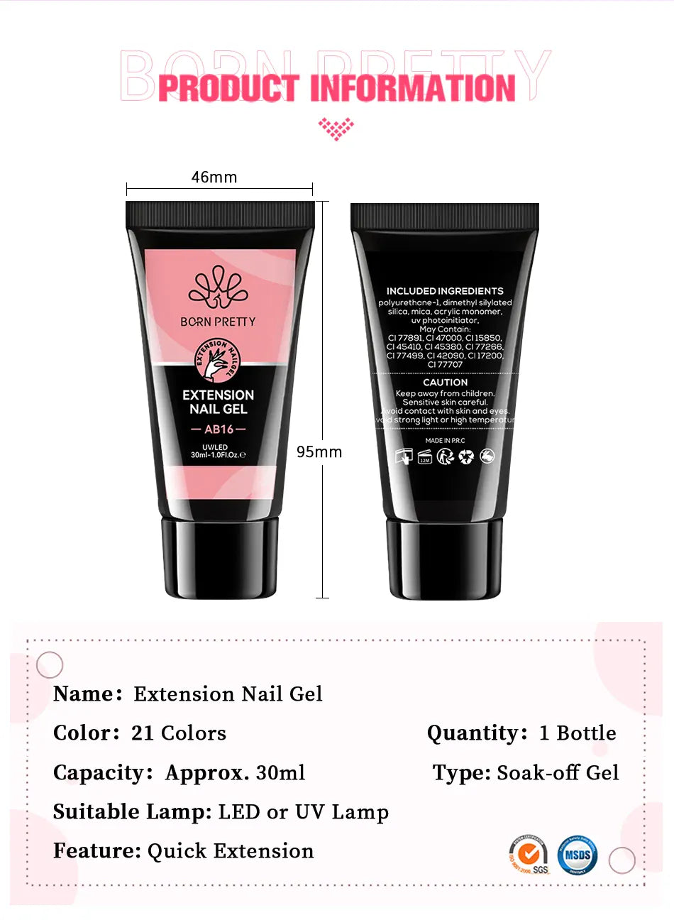 KissICON KissIcon Born Pretty 30ml Acrylic Gel - Quick