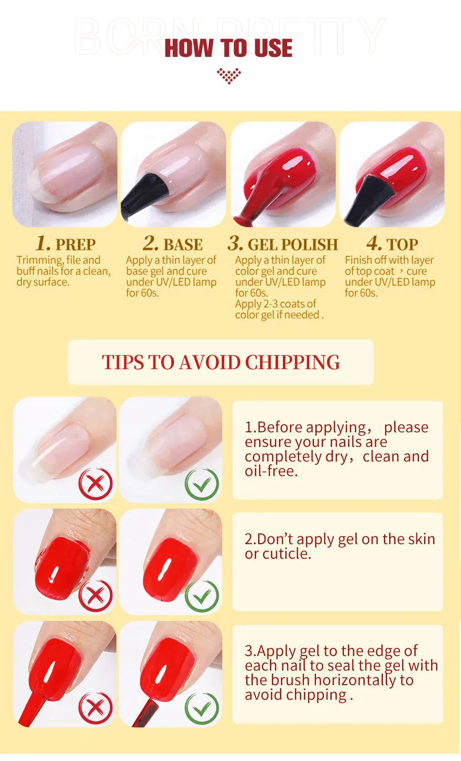 KissICON KissIcon Born Pretty Base and Top Coat Gel