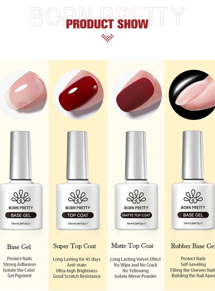 KissICON KissIcon Born Pretty Base and Top Coat Gel