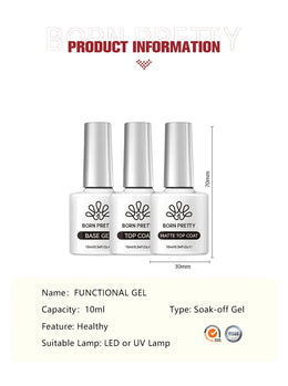 KissICON KissIcon Born Pretty Base and Top Coat Gel