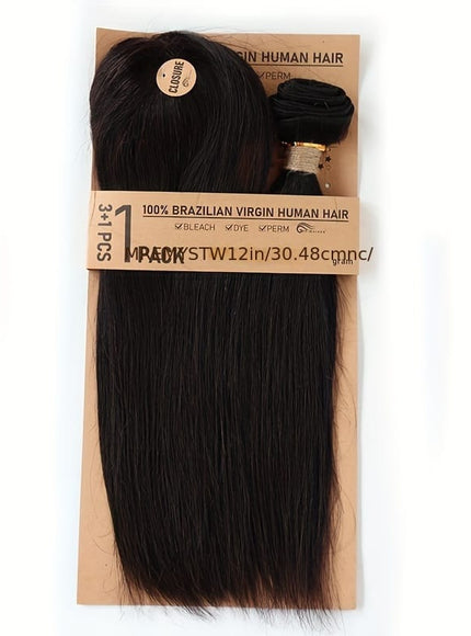 KissICON KissIcon Brazilian Human Hair Bundles Closure - 110g-140g