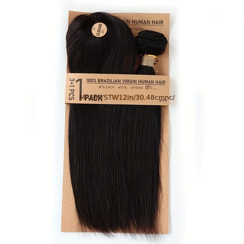 KissICON KissIcon Brazilian Human Hair Bundles Closure - 110g-140g