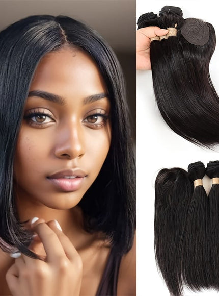 KissICON KissIcon Brazilian Human Hair Bundles Closure - 110g-140g