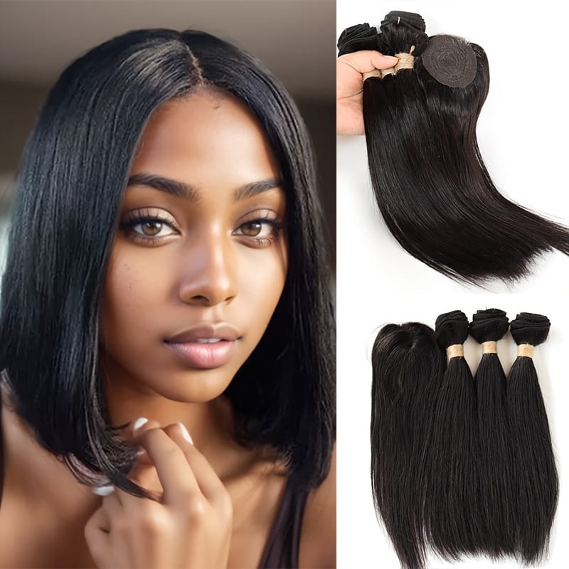 KissICON KissIcon Brazilian Human Hair Bundles Closure - 110g-140g